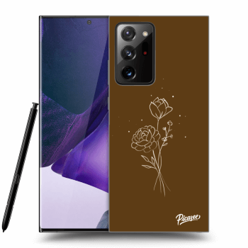 Picasee ULTIMATE CASE za Samsung Galaxy Note 20 Ultra - Brown flowers