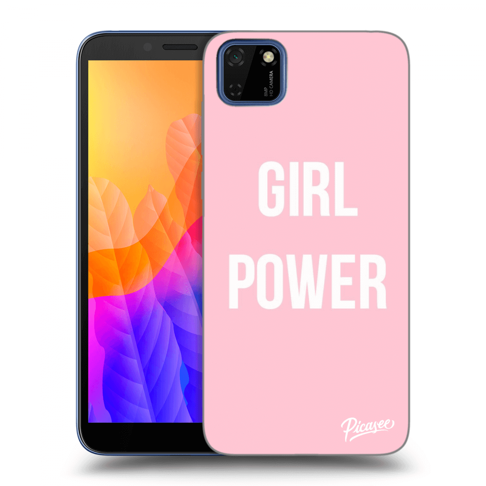 Picasee crna silikonska maskica za Huawei Y5P - Girl power