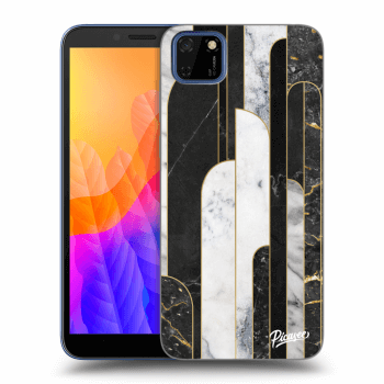 Maskica za Huawei Y5P - Black & White tile