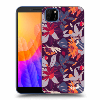 Maskica za Huawei Y5P - Purple Leaf