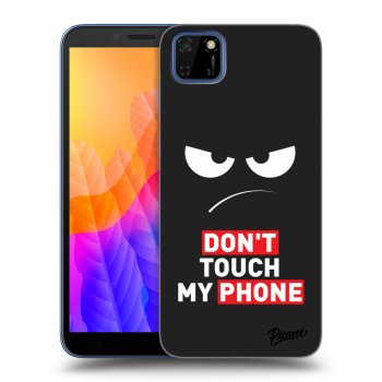 Maskica za Huawei Y5P - Angry Eyes - Transparent