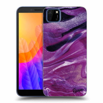 Maskica za Huawei Y5P - Purple glitter