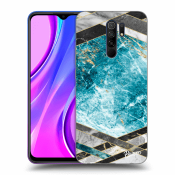 Maskica za Xiaomi Redmi 9 - Blue geometry