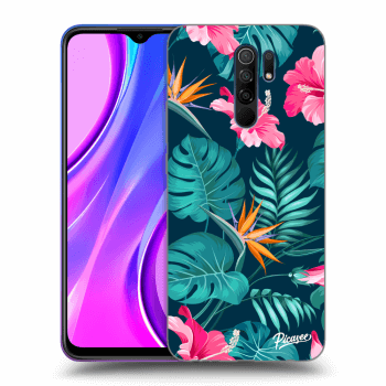 Maskica za Xiaomi Redmi 9 - Pink Monstera