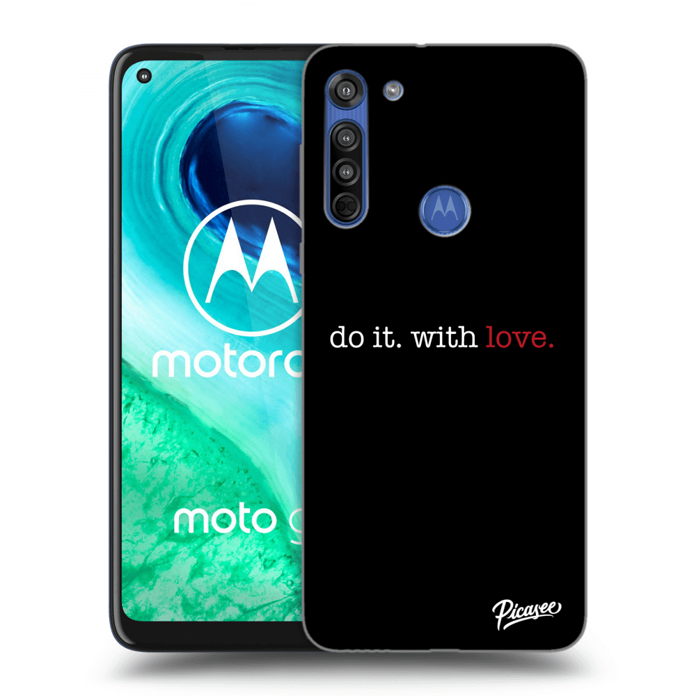 Picasee silikonska prozirna maskica za Motorola Moto G8 - Do it. With love.
