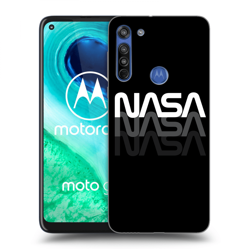 Picasee silikonska prozirna maskica za Motorola Moto G8 - NASA Triple