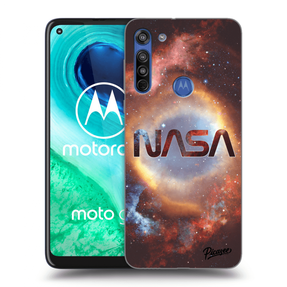 Picasee silikonska prozirna maskica za Motorola Moto G8 - Nebula