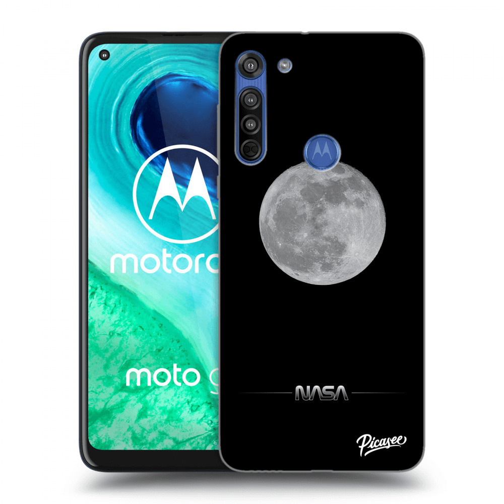 Picasee silikonska prozirna maskica za Motorola Moto G8 - Moon Minimal