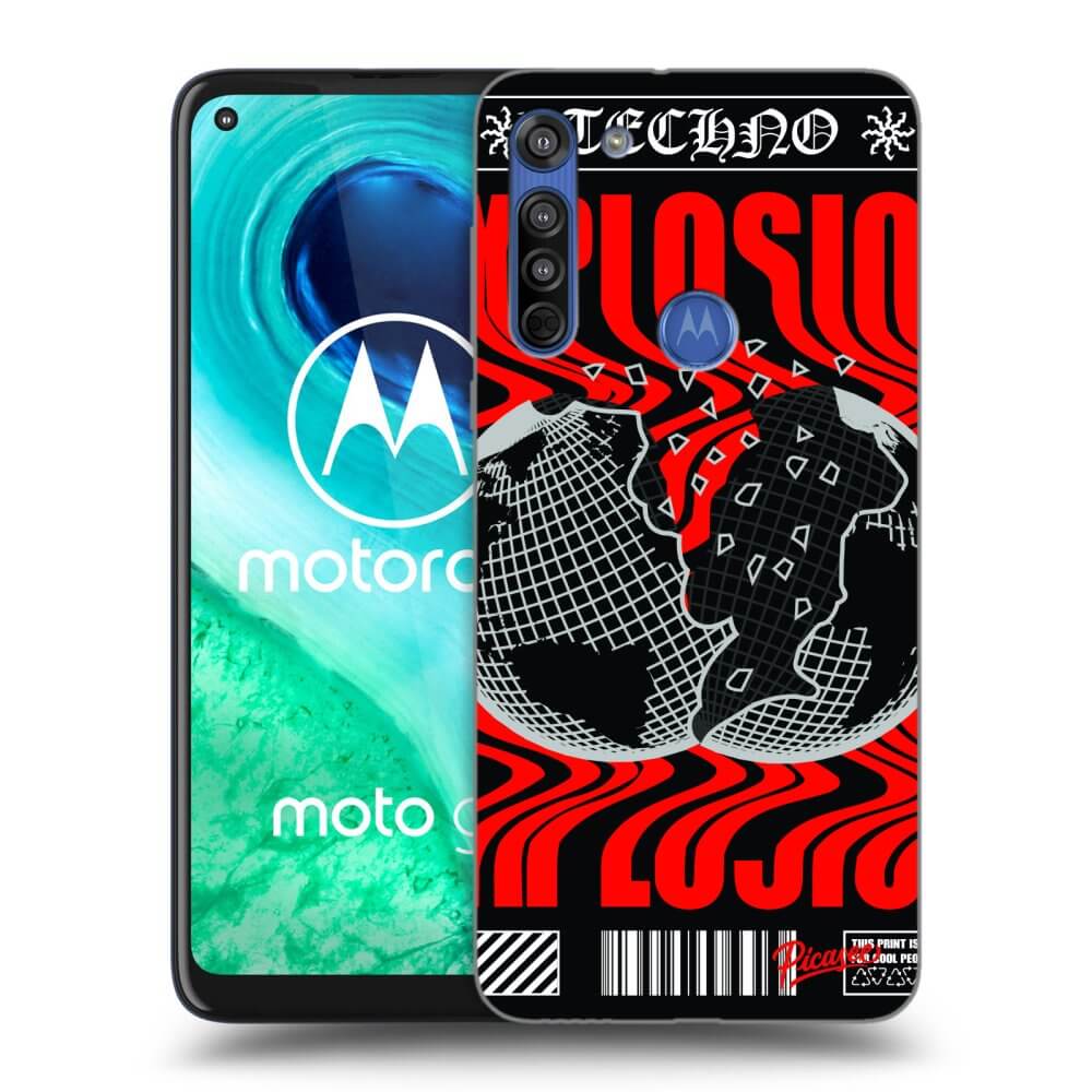 Picasee silikonska prozirna maskica za Motorola Moto G8 - EXPLOSION