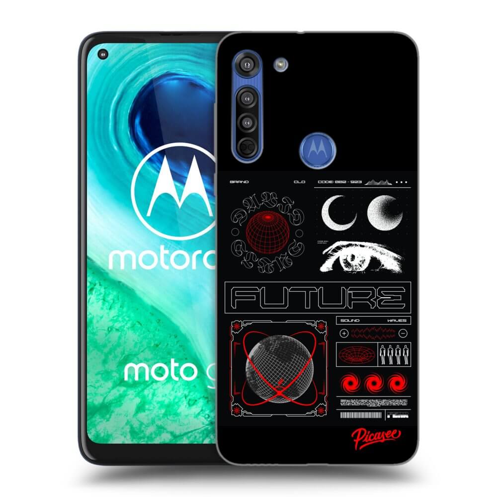 Picasee silikonska prozirna maskica za Motorola Moto G8 - WAVES