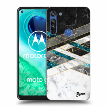Maskica za Motorola Moto G8 - Black & White geometry