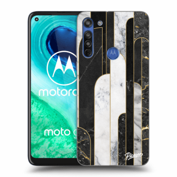 Maskica za Motorola Moto G8 - Black & White tile
