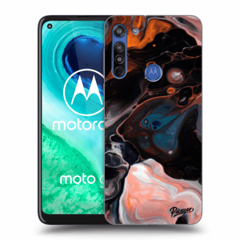 Picasee silikonska prozirna maskica za Motorola Moto G8 - Cream