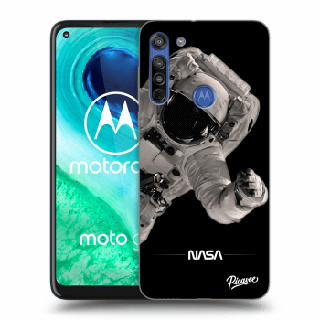 Picasee silikonska prozirna maskica za Motorola Moto G8 - Astronaut Big