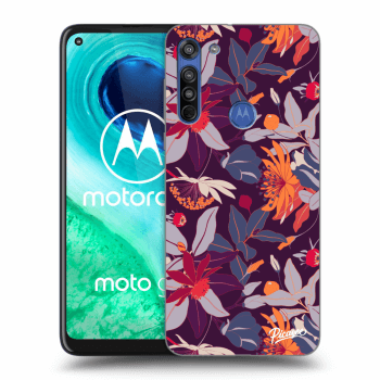 Maskica za Motorola Moto G8 - Purple Leaf