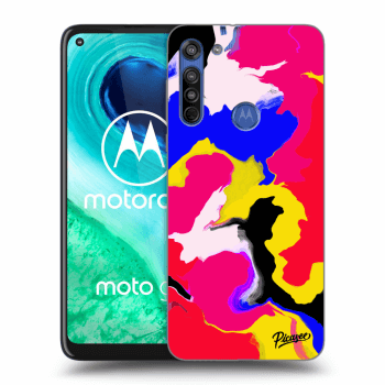 Picasee silikonska prozirna maskica za Motorola Moto G8 - Watercolor
