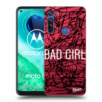 Picasee silikonska prozirna maskica za Motorola Moto G8 - Bad girl