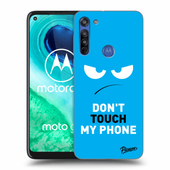 Maskica za Motorola Moto G8 - Angry Eyes - Blue