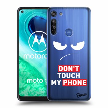 Maskica za Motorola Moto G8 - Angry Eyes - Transparent