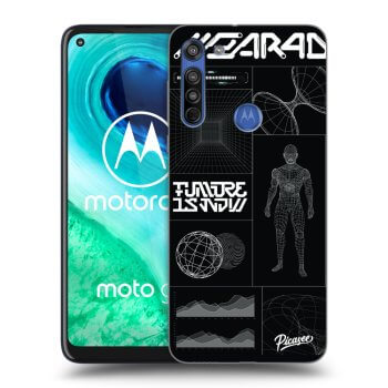 Picasee silikonska prozirna maskica za Motorola Moto G8 - BLACK BODY