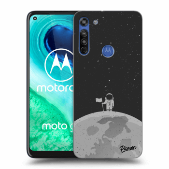 Picasee silikonska prozirna maskica za Motorola Moto G8 - Astronaut
