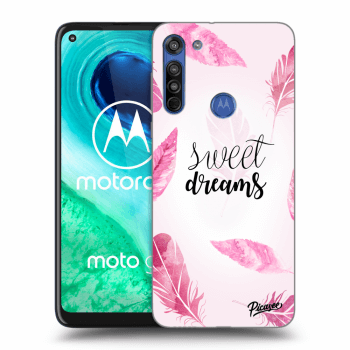 Picasee silikonska prozirna maskica za Motorola Moto G8 - Sweet dreams