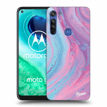 Maskica za Motorola Moto G8 - Pink liquid