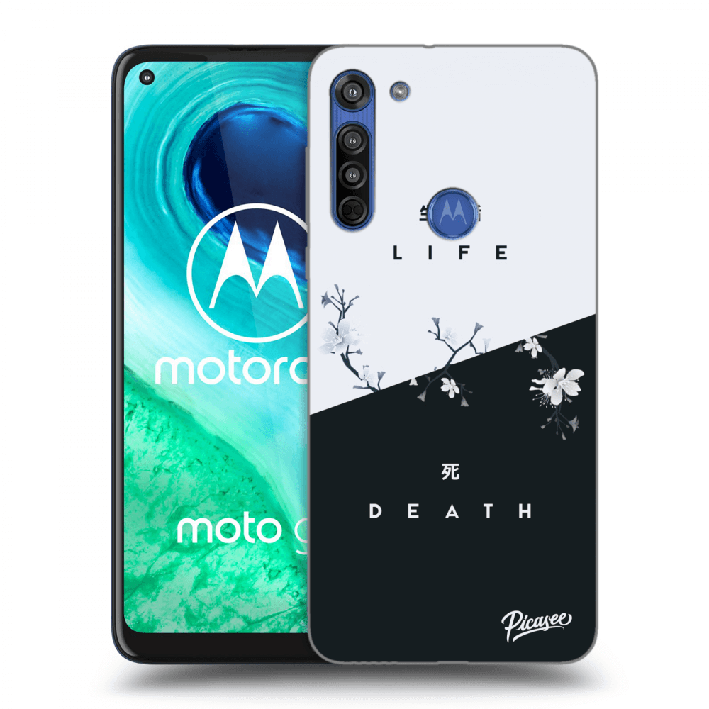 Picasee silikonska prozirna maskica za Motorola Moto G8 - Life - Death