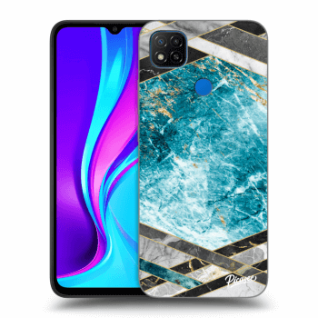 Maskica za Xiaomi Redmi 9C - Blue geometry