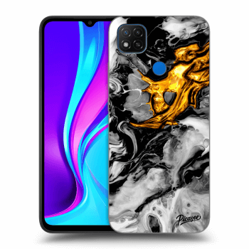 Maskica za Xiaomi Redmi 9C - Black Gold 2