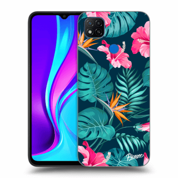 Maskica za Xiaomi Redmi 9C - Pink Monstera