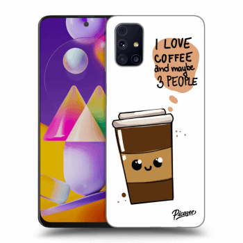 Picasee silikonska prozirna maskica za Samsung Galaxy M31s - Cute coffee