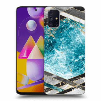 Maskica za Samsung Galaxy M31s - Blue geometry