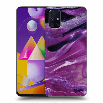 Maskica za Samsung Galaxy M31s - Purple glitter