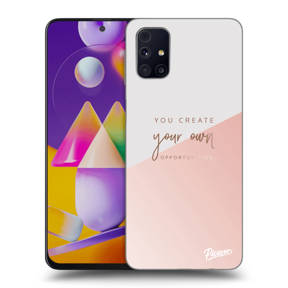 Picasee silikonska prozirna maskica za Samsung Galaxy M31s - You create your own opportunities