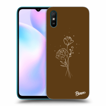 Picasee ULTIMATE CASE za Xiaomi Redmi 9A - Brown flowers