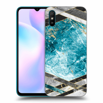 Maskica za Xiaomi Redmi 9A - Blue geometry