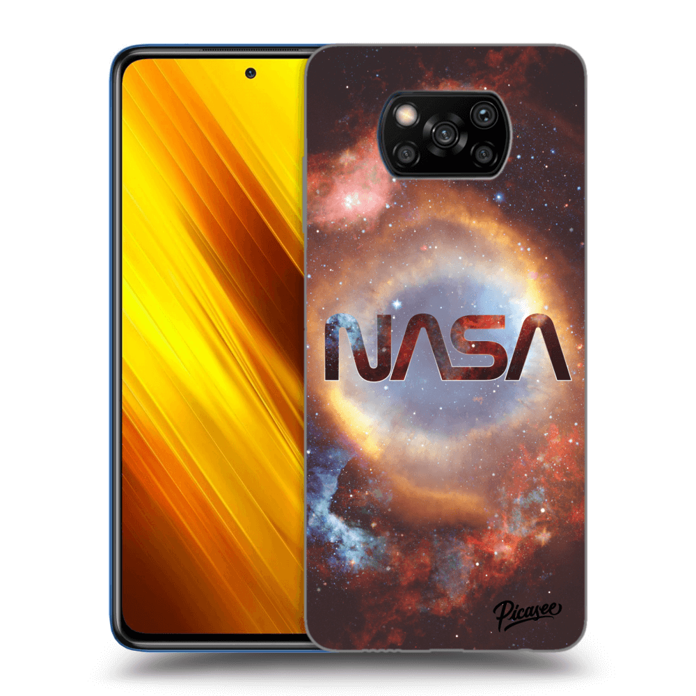 Picasee crna silikonska maskica za Xiaomi Poco X3 - Nebula