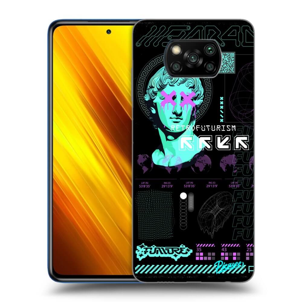 Picasee crna silikonska maskica za Xiaomi Poco X3 - RETRO