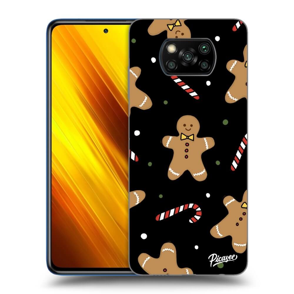 Picasee crna silikonska maskica za Xiaomi Poco X3 - Gingerbread