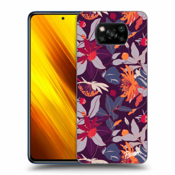 Maskica za Xiaomi Poco X3 - Purple Leaf