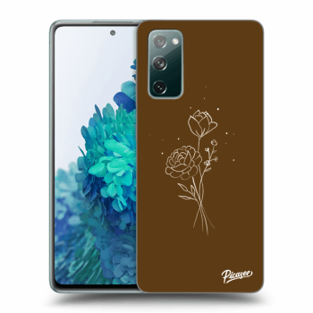 Picasee ULTIMATE CASE PowerShare za Samsung Galaxy S20 FE - Brown flowers