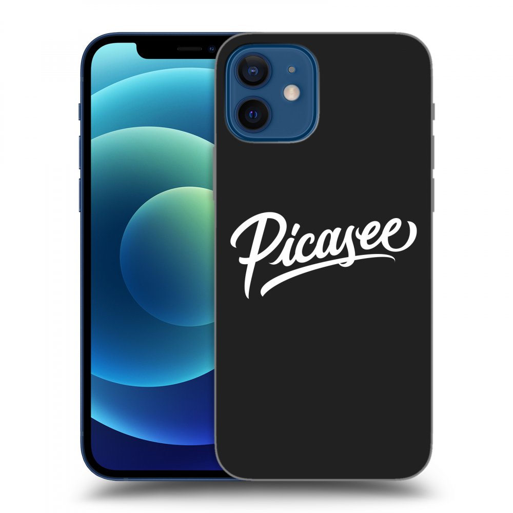 Picasee crna silikonska maskica za Apple iPhone 12 - Picasee - White