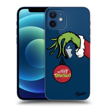 Picasee silikonska prozirna maskica za Apple iPhone 12 - Grinch