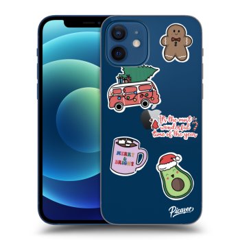 Maskica za Apple iPhone 12 - Christmas Stickers