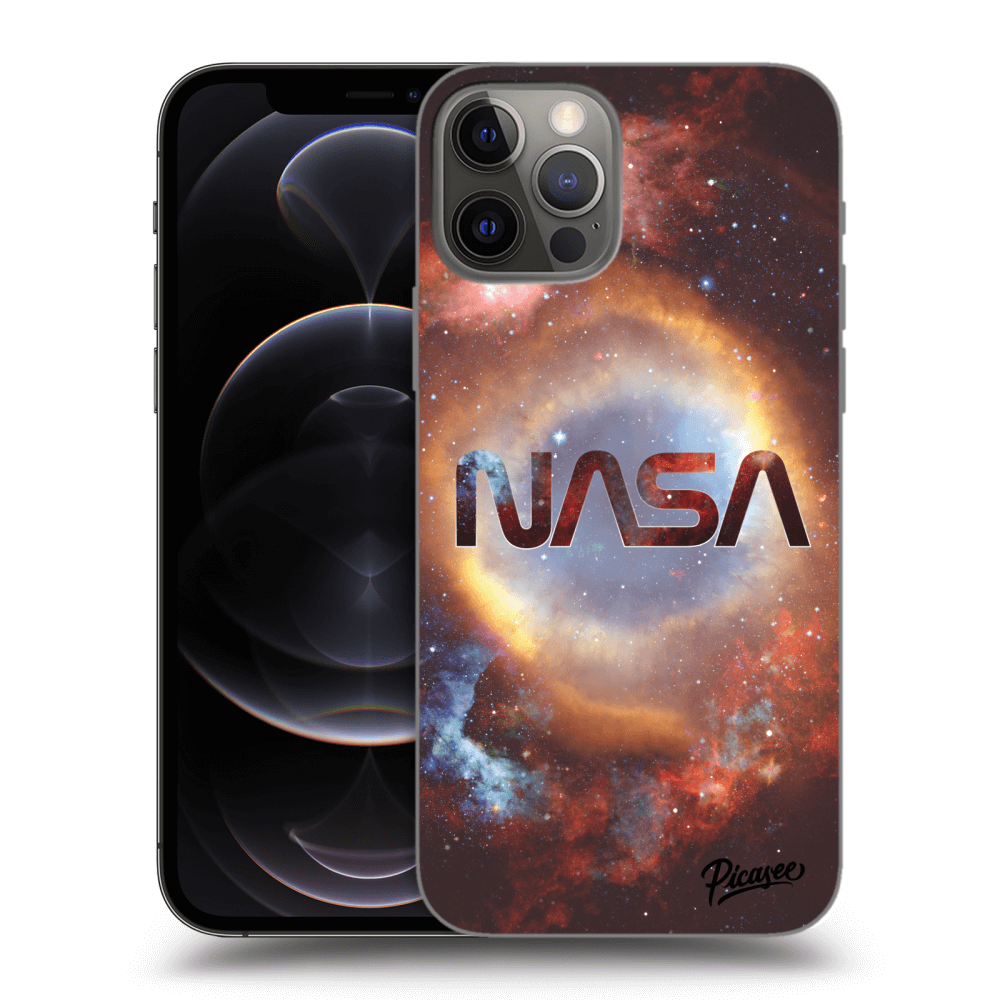Picasee crna silikonska maskica za Apple iPhone 12 Pro - Nebula