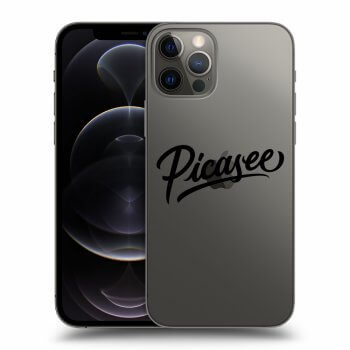 Picasee silikonska prozirna maskica za Apple iPhone 12 Pro - Picasee - old logo - black
