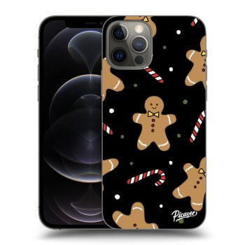 Picasee crna silikonska maskica za Apple iPhone 12 Pro - Gingerbread