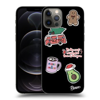 Maskica za Apple iPhone 12 Pro - Christmas Stickers