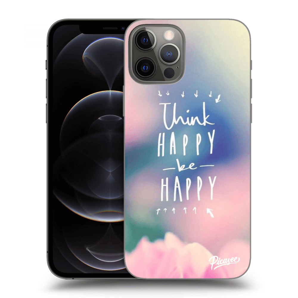 Picasee ULTIMATE CASE MagSafe za Apple iPhone 12 Pro - Think happy be happy